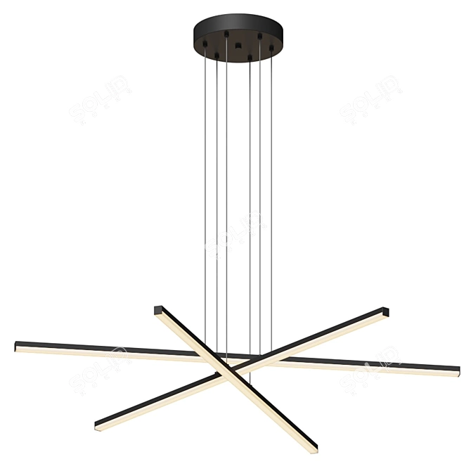 Sonneman Stix LED Pendant 3D model image 1