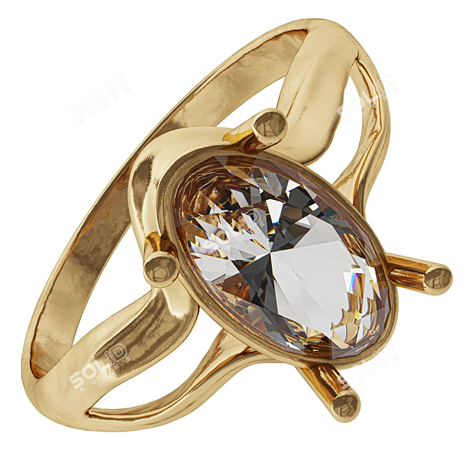 Elegant 2018 Ring: Stunning Design 3D model image 1