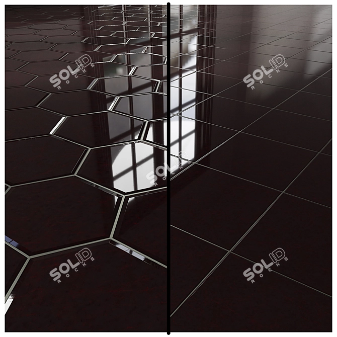 Elegant FB90 Marble Tile | 4K Quality 3D model image 4