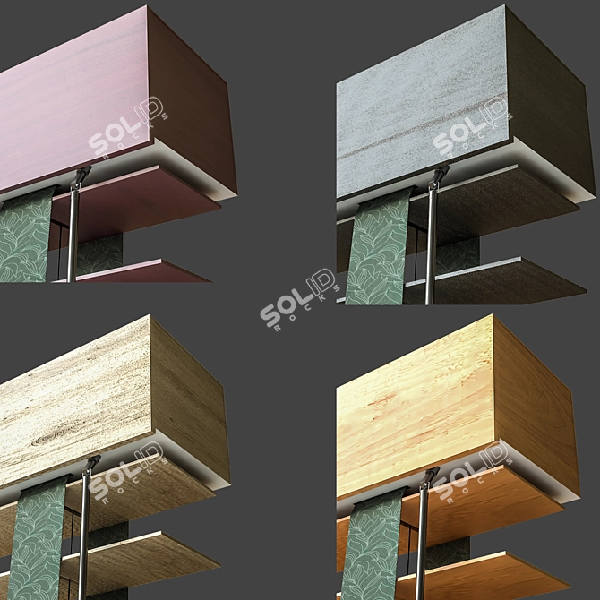 Elegant Wooden Blind vol 02 3D model image 2