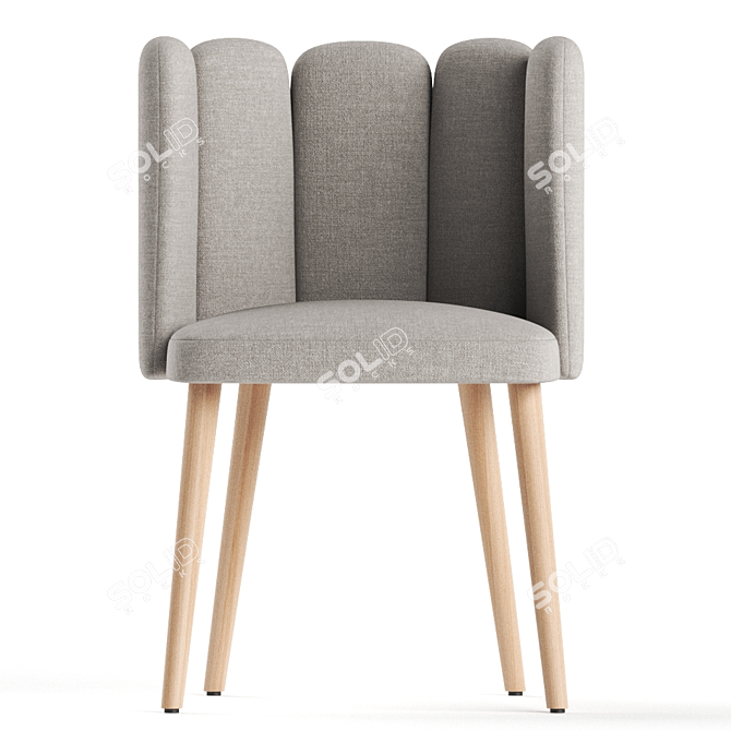 Modern Vergne Chair 3D model image 2