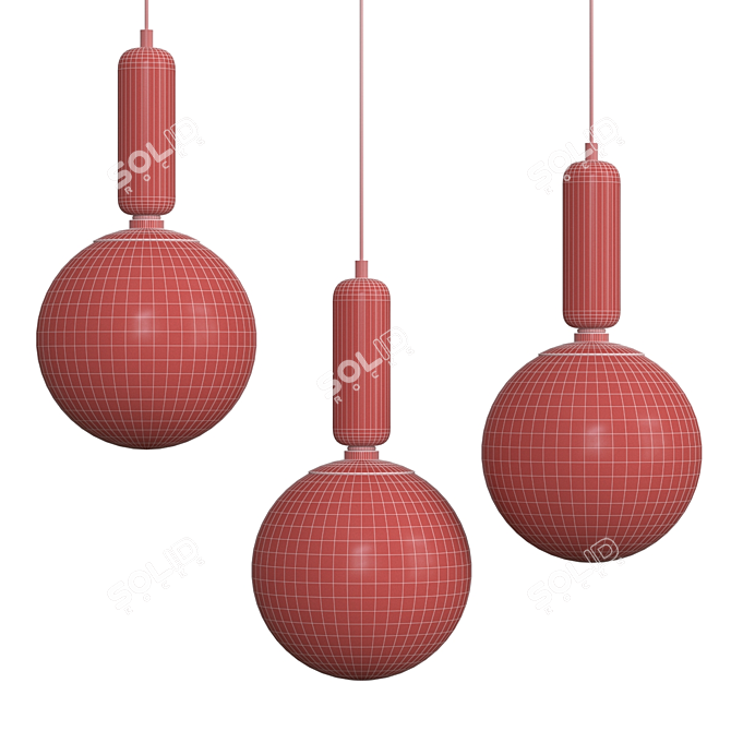 Bolla Sola Pendant Light - Elegant Illumination 3D model image 2