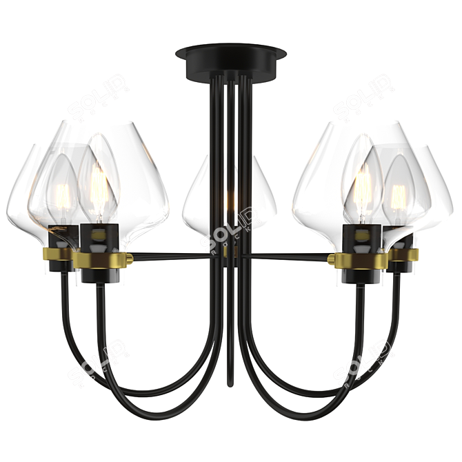 Lumion Ilona 3708: Elegant Ceiling Chandelier 3D model image 1