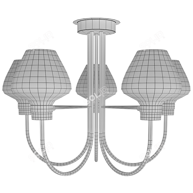 Lumion Ilona 3708: Elegant Ceiling Chandelier 3D model image 4