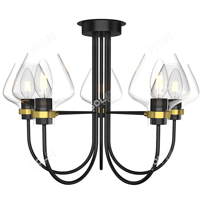 Lumion Ilona 3708: Elegant Ceiling Chandelier 3D model image 5