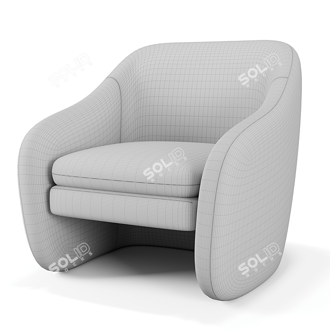 Elevate your style with the Pavia Lounge Chair 3D model image 3