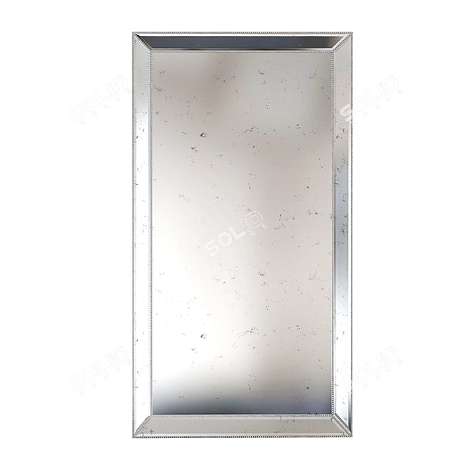 Sophisticated Stud Floor Mirror 3D model image 2