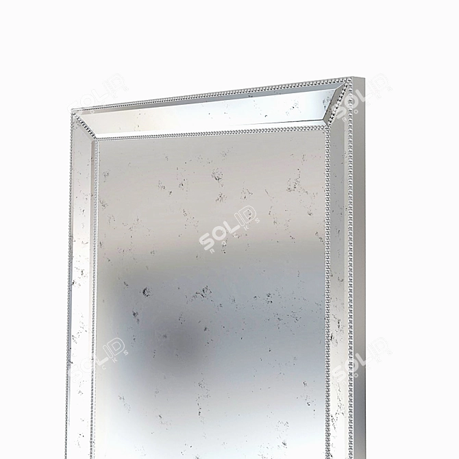 Sophisticated Stud Floor Mirror 3D model image 3