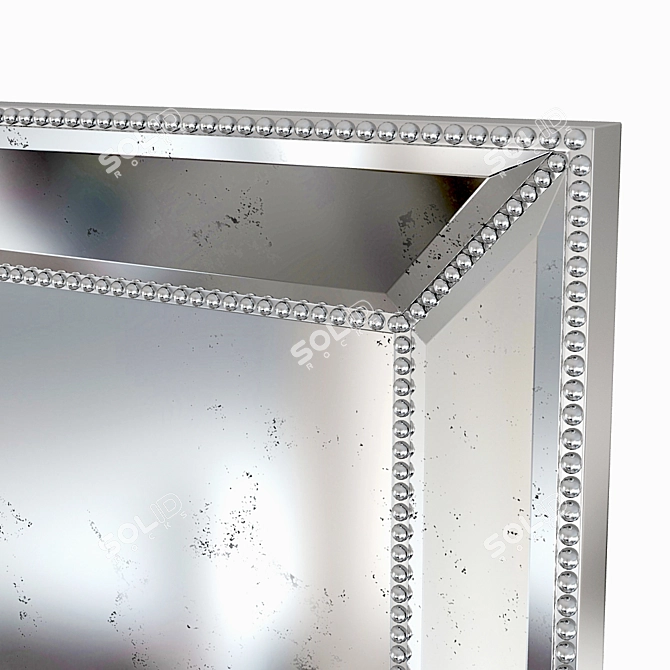 Sophisticated Stud Floor Mirror 3D model image 4