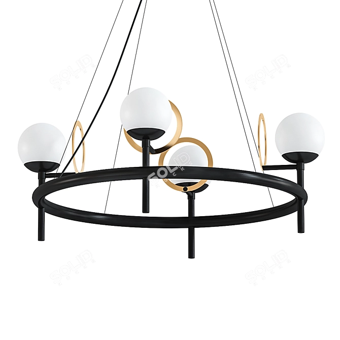 Daley 4 Pendant Chandelier 3D model image 1