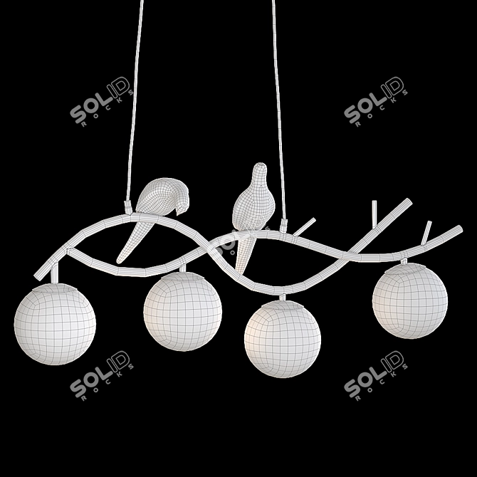 Elegance in Motion - AVIS Chandelier 3D model image 2