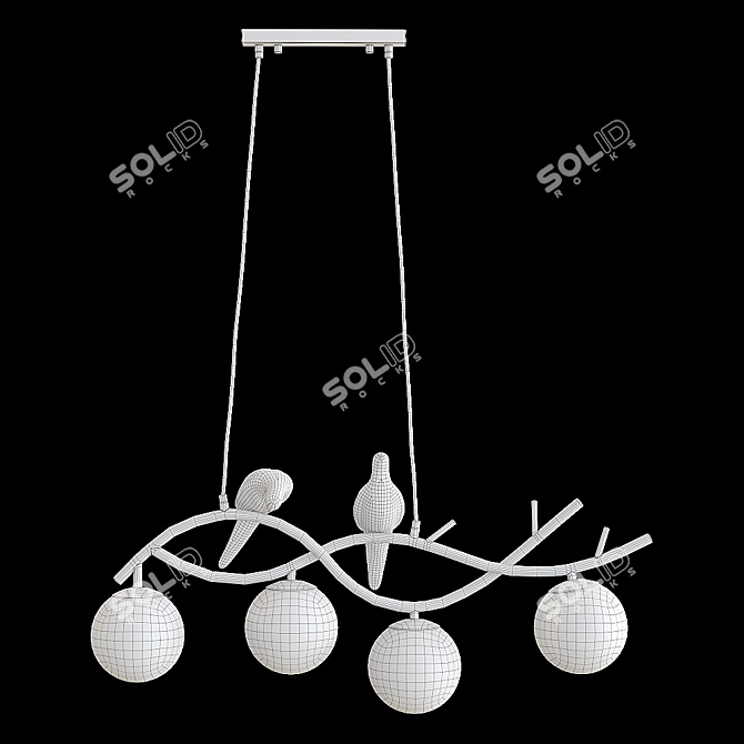 Elegance in Motion - AVIS Chandelier 3D model image 4