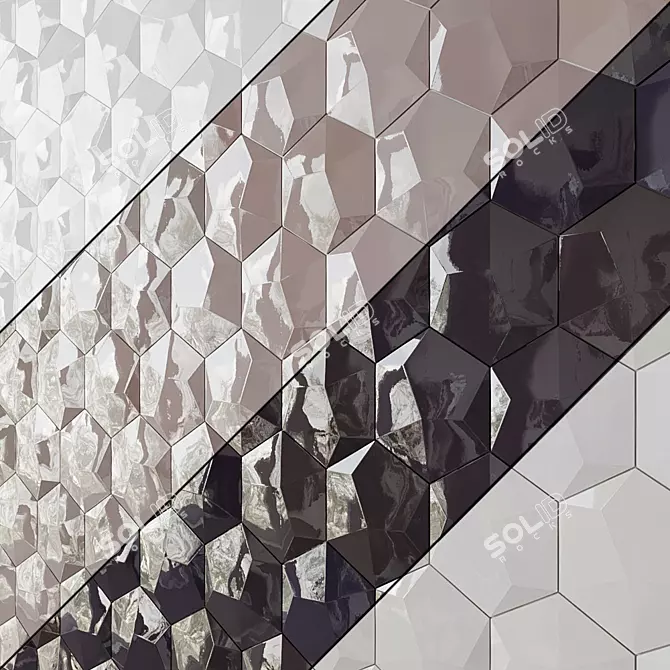 Bethlehem Hexagon Mosaic - Ivy Hill Tile 3D model image 1