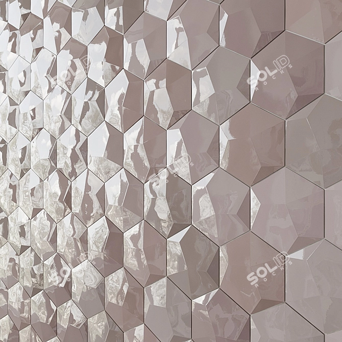 Bethlehem Hexagon Mosaic - Ivy Hill Tile 3D model image 2
