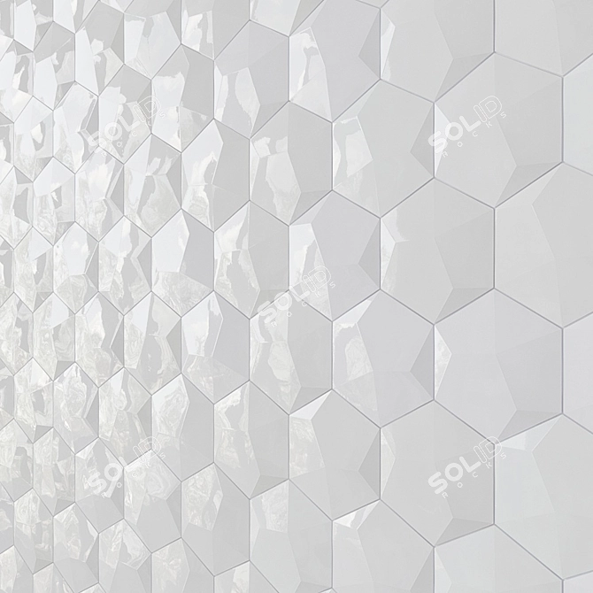 Bethlehem Hexagon Mosaic - Ivy Hill Tile 3D model image 3