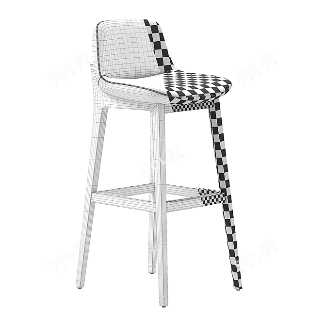 Modern Comfort: Poliform Ventura Stool 3D model image 4