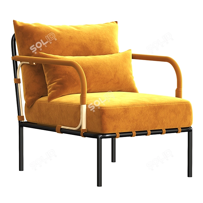 Capizzi Lounge Chair: Modern Versatile Seating 3D model image 1