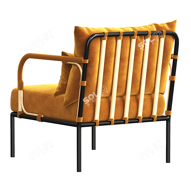 Capizzi Lounge Chair: Modern Versatile Seating 3D model image 4