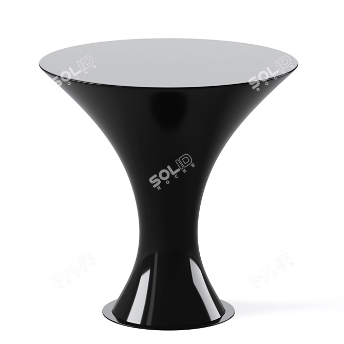 Elegant Mystique Table & Darbuka Stool Set 3D model image 3