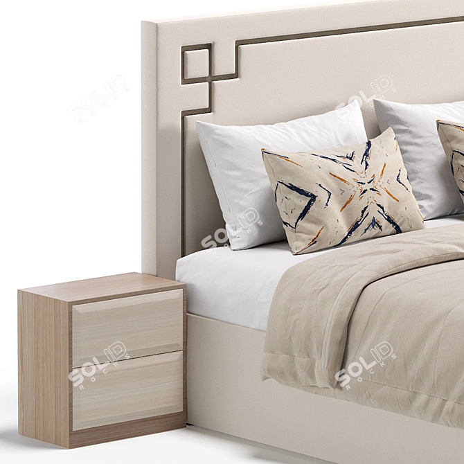 Luxurious Bed DARS by Cazarina 3D model image 3