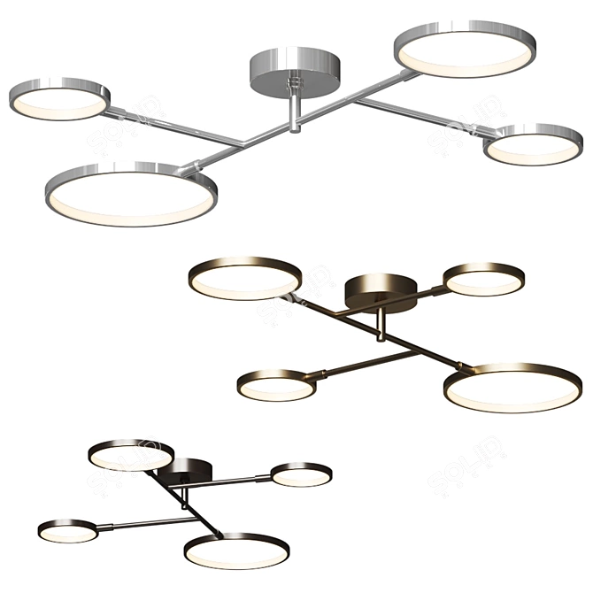 Saturn Flushmount by Hudson Valley Lighting 
Sleek Elegance in LED Lighting 3D model image 1