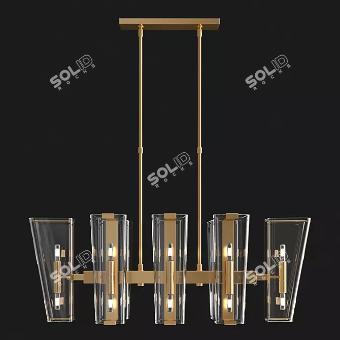 Elegant Catlin Design Lamp 3D model image 2