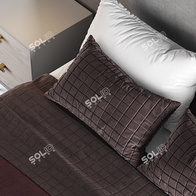 Andes Wide Bed: Luxury and Style 3D model image 4