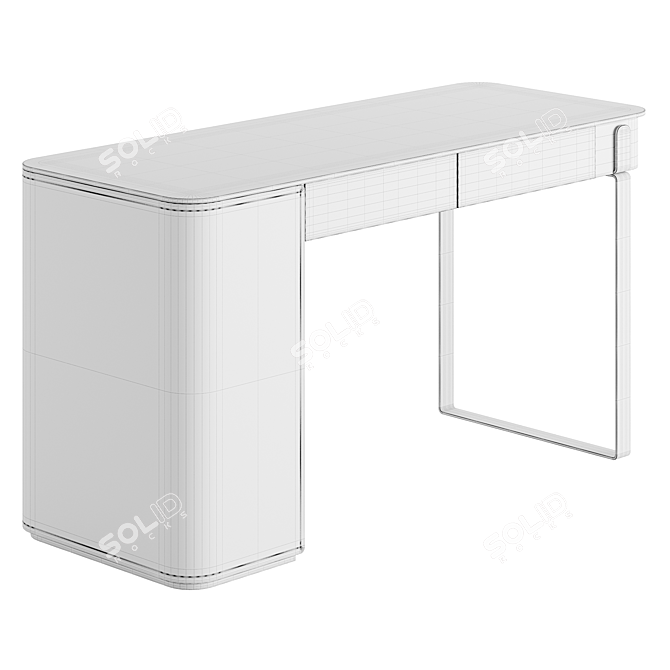 Elegant Parisienne Capital Console 3D model image 6