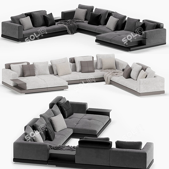 Luxurious Minotti Connery Sofa 3D model image 1