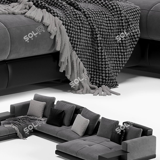Luxurious Minotti Connery Sofa 3D model image 2