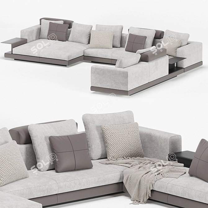 Luxurious Minotti Connery Sofa 3D model image 3