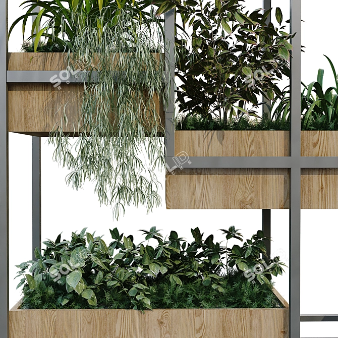 GreenBox Vertical Plant Set 3D model image 6