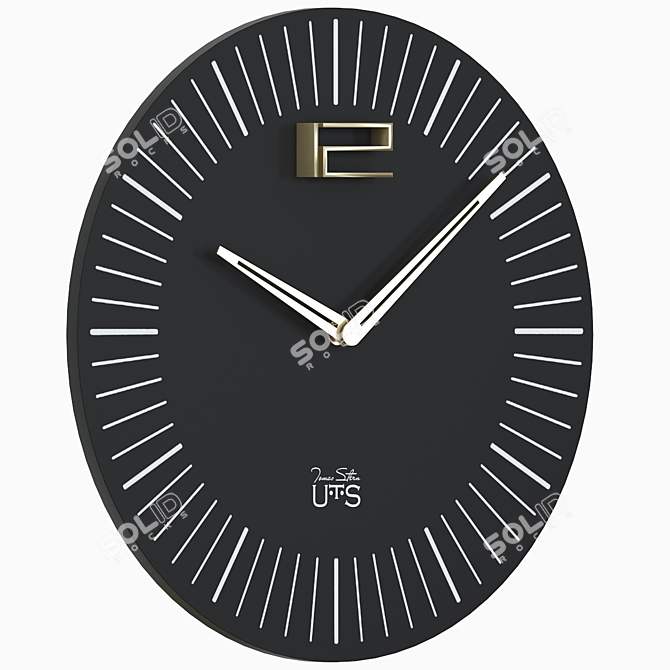 Elegant Tomas Stern Wall Clock 3D model image 1