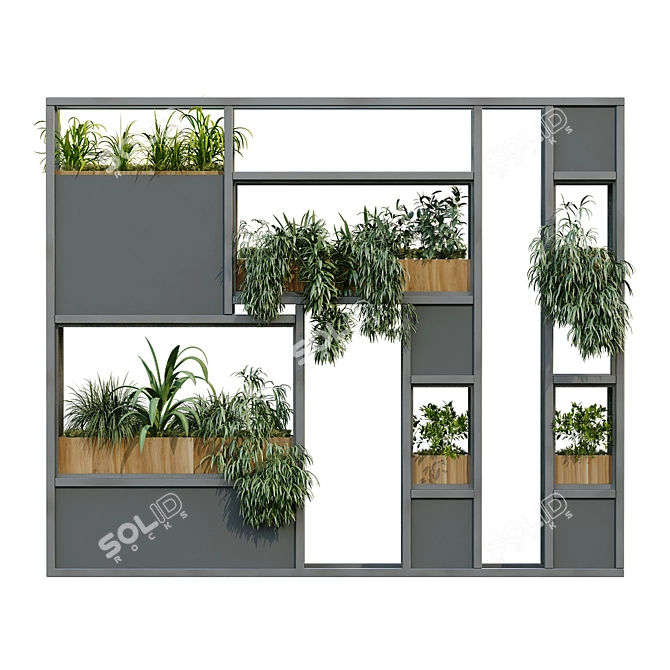 Vertical Garden Box Set 240 3D model image 5