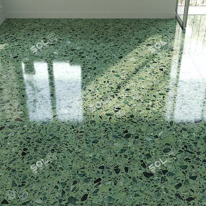 Modular Terrazzo Set 3D model image 1