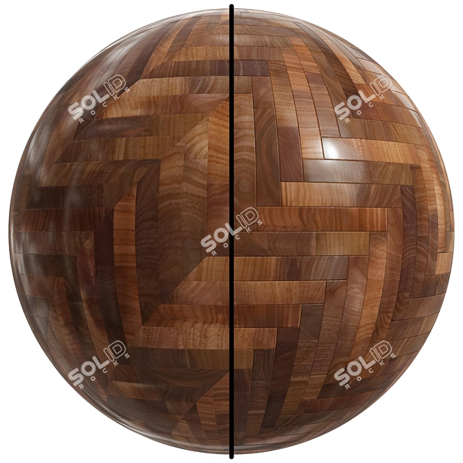 Seamless Wood Parquet | 4k Texture 3D model image 1