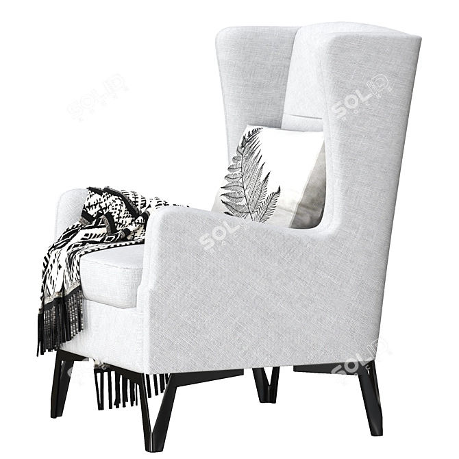 Modern Flavia Armchair 3D model image 3