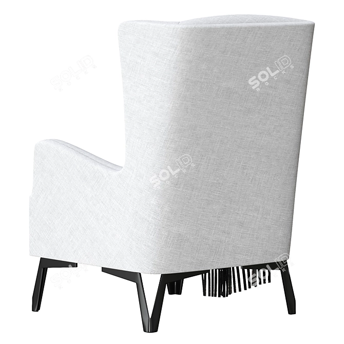 Modern Flavia Armchair 3D model image 4