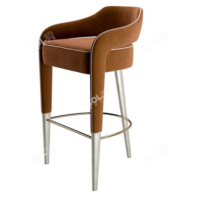 Invicta I Bar Stool: Seamless Design Excellence 3D model image 1