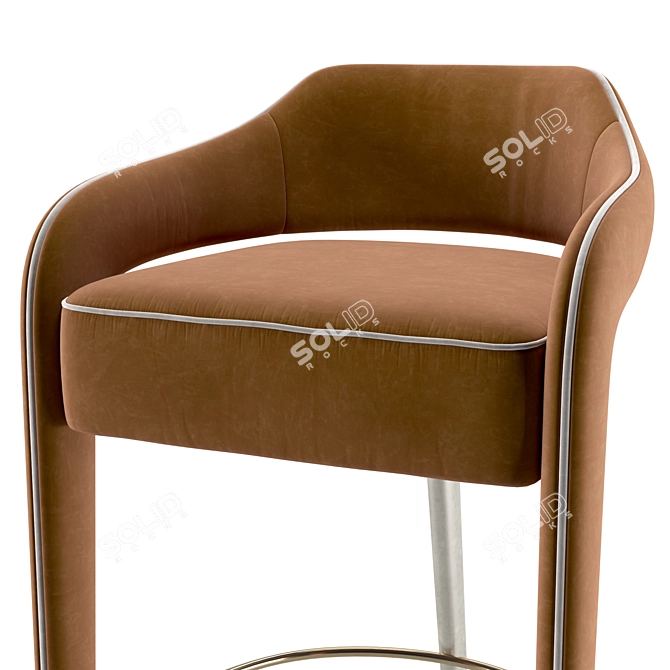 Invicta I Bar Stool: Seamless Design Excellence 3D model image 2