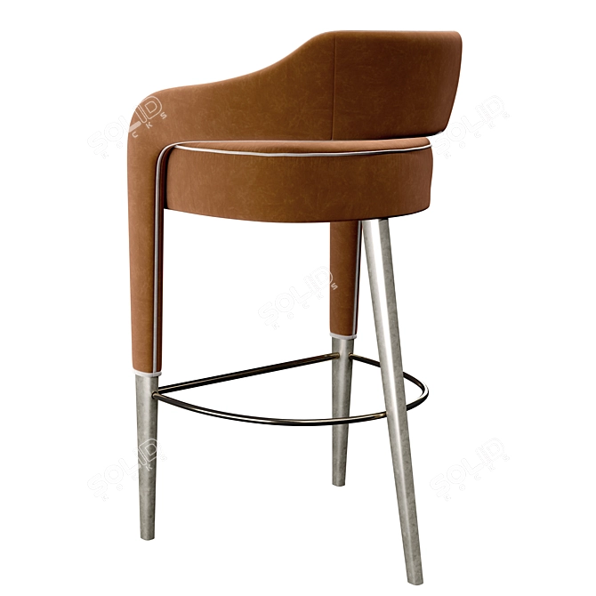 Invicta I Bar Stool: Seamless Design Excellence 3D model image 4