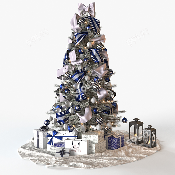  Festive Christmas Tree Decoration 3D model image 2