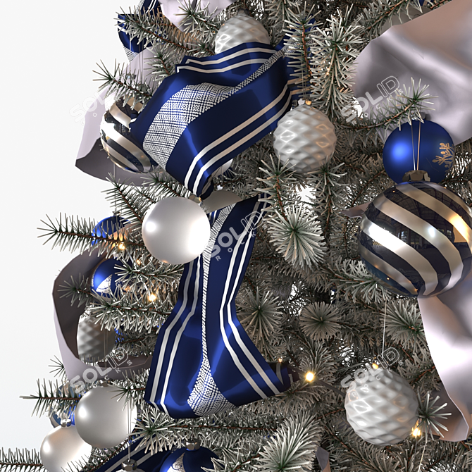  Festive Christmas Tree Decoration 3D model image 3