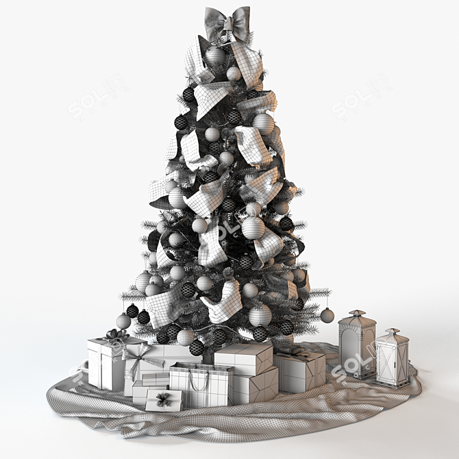  Festive Christmas Tree Decoration 3D model image 5