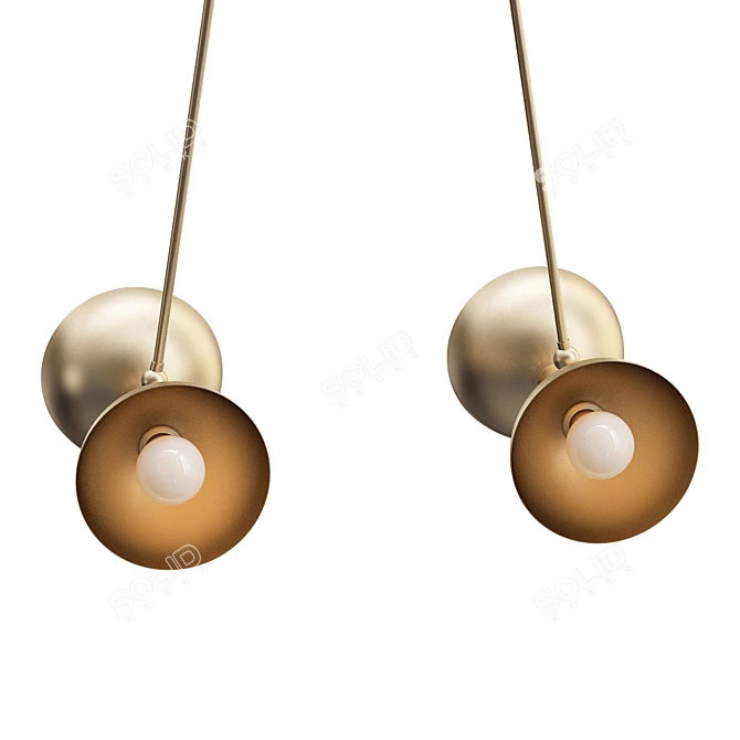 Sleek Trapeze Light Fixtures 3D model image 3