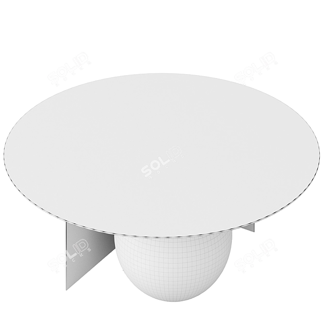 Fuku Coffee Table - R=900, h=300 3D model image 4