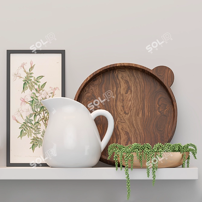 Kitchen Chic Decor Set 3D model image 2