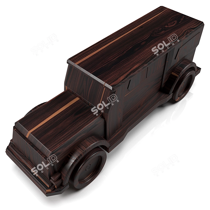 Wooden Car 003 Marius | High-Quality 3D Model & Textures 3D model image 5