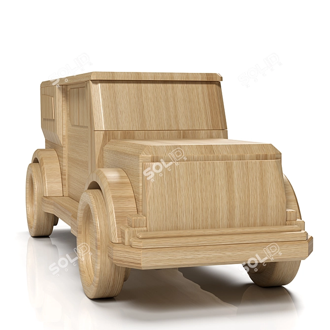 Wooden Car 003 Marius | High-Quality 3D Model & Textures 3D model image 7