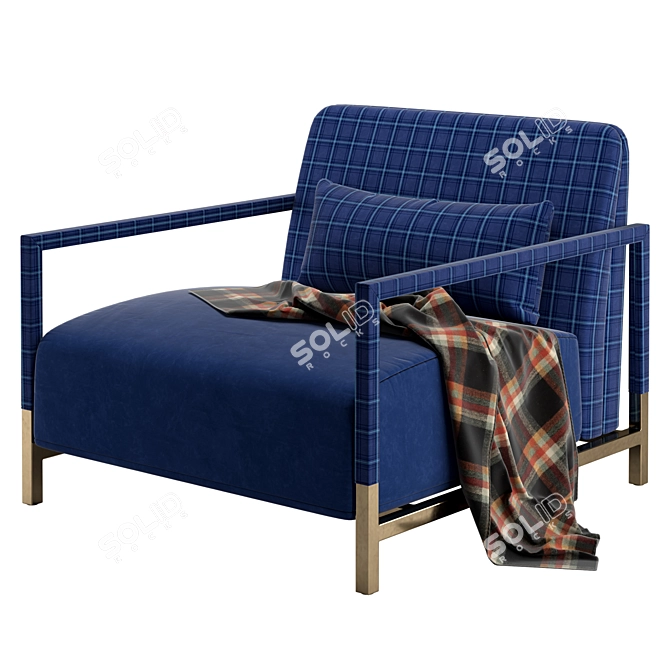 Elegant Momenti Butler Armchair 3D model image 1